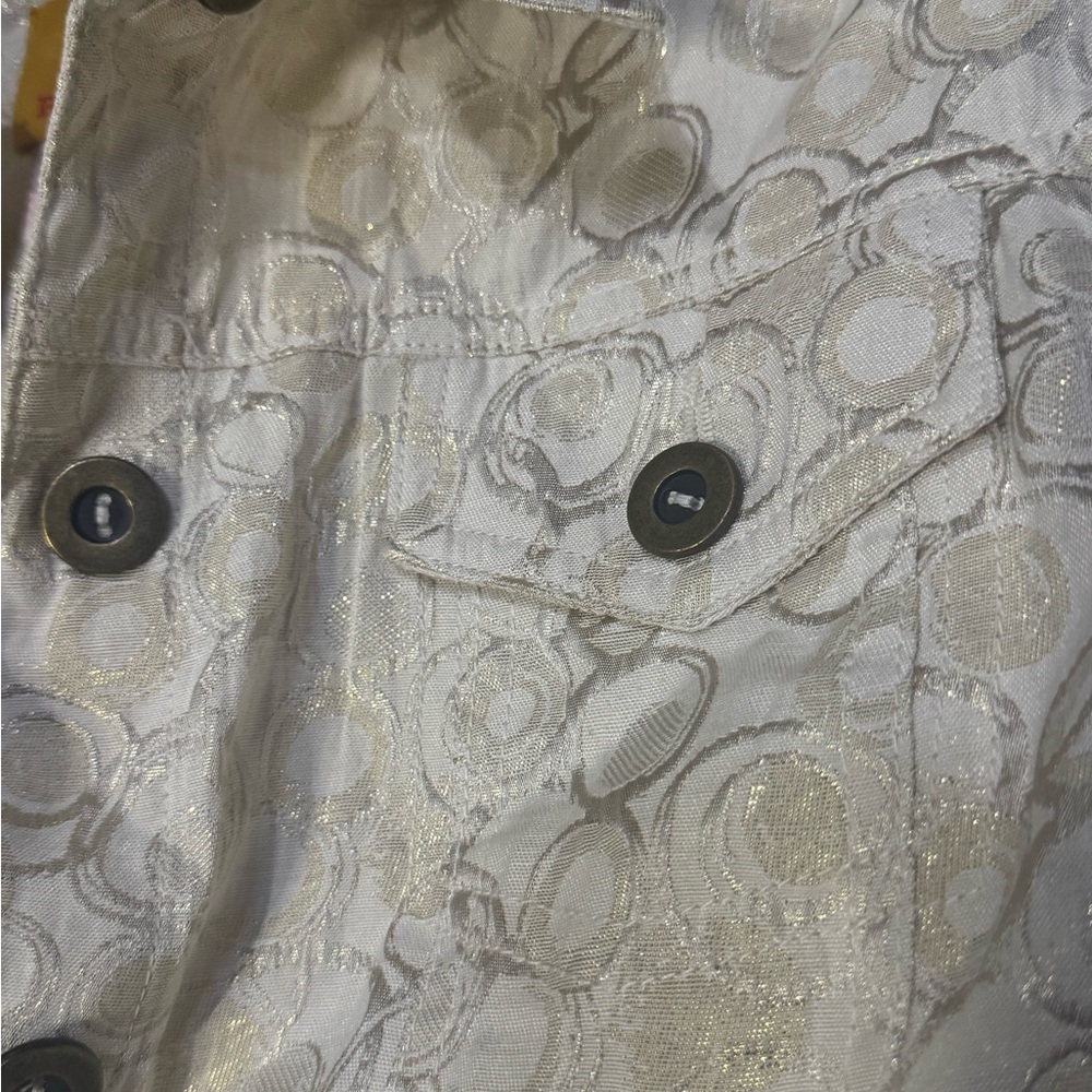 Ruby Rd. Elegant Cream Embroidered Circle Pattern… - image 4